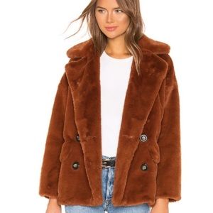 Free People Kate Faux Fur Coat